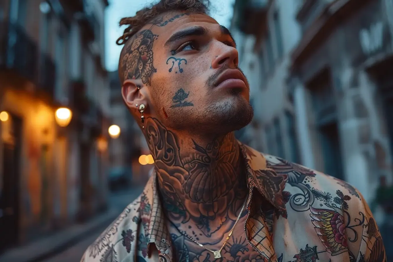 Tatouage au cou pour homme : comment choisir un motif unique qui met vraiment en valeur