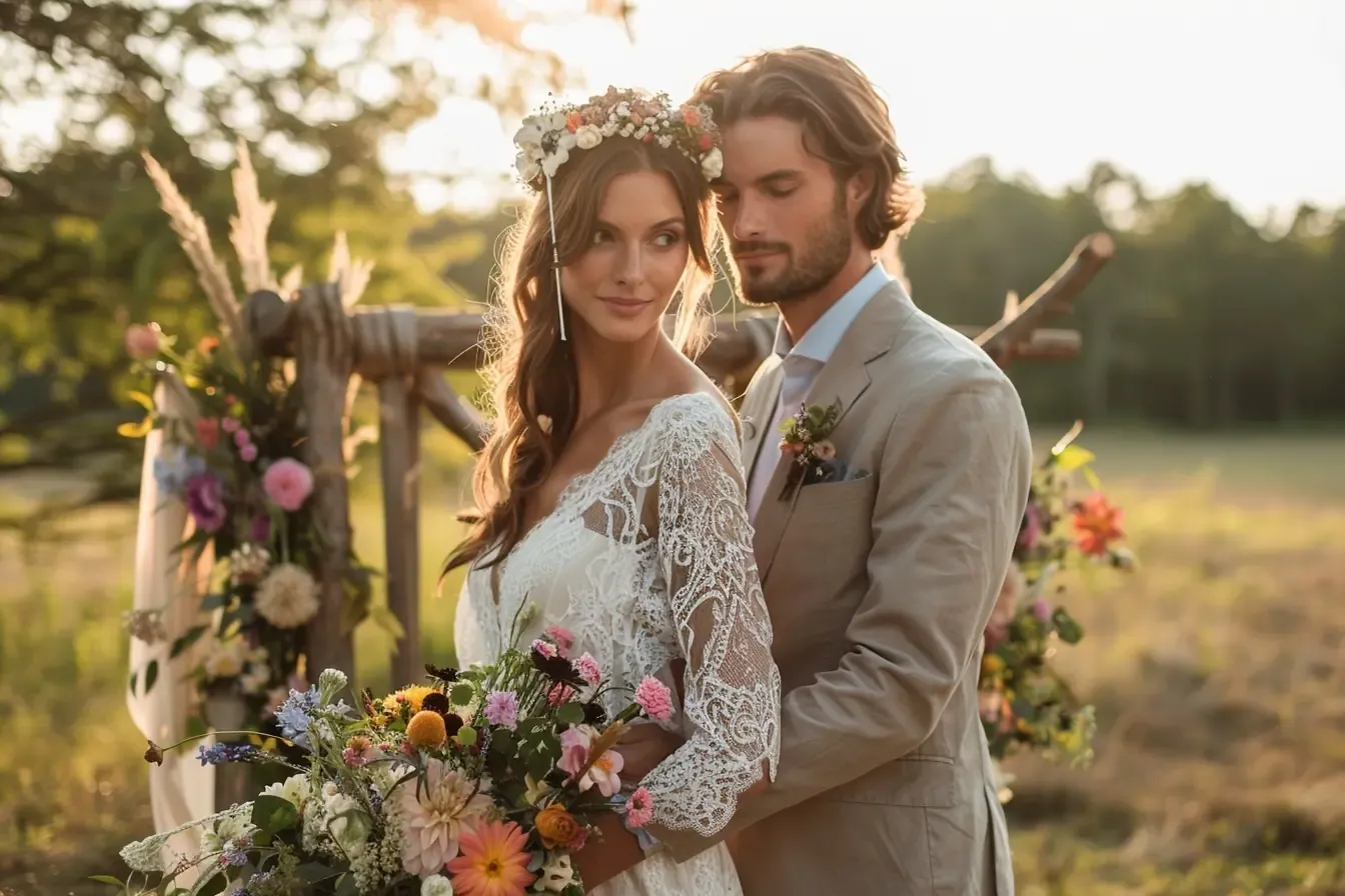 Organiser un mariage bohème champêtre sans perdre le sens du vrai