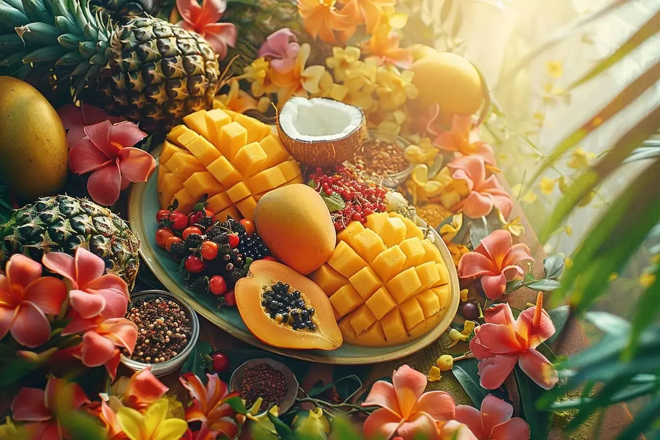Préparer un menu créole avec des fruits exotiques sans en faire trop
