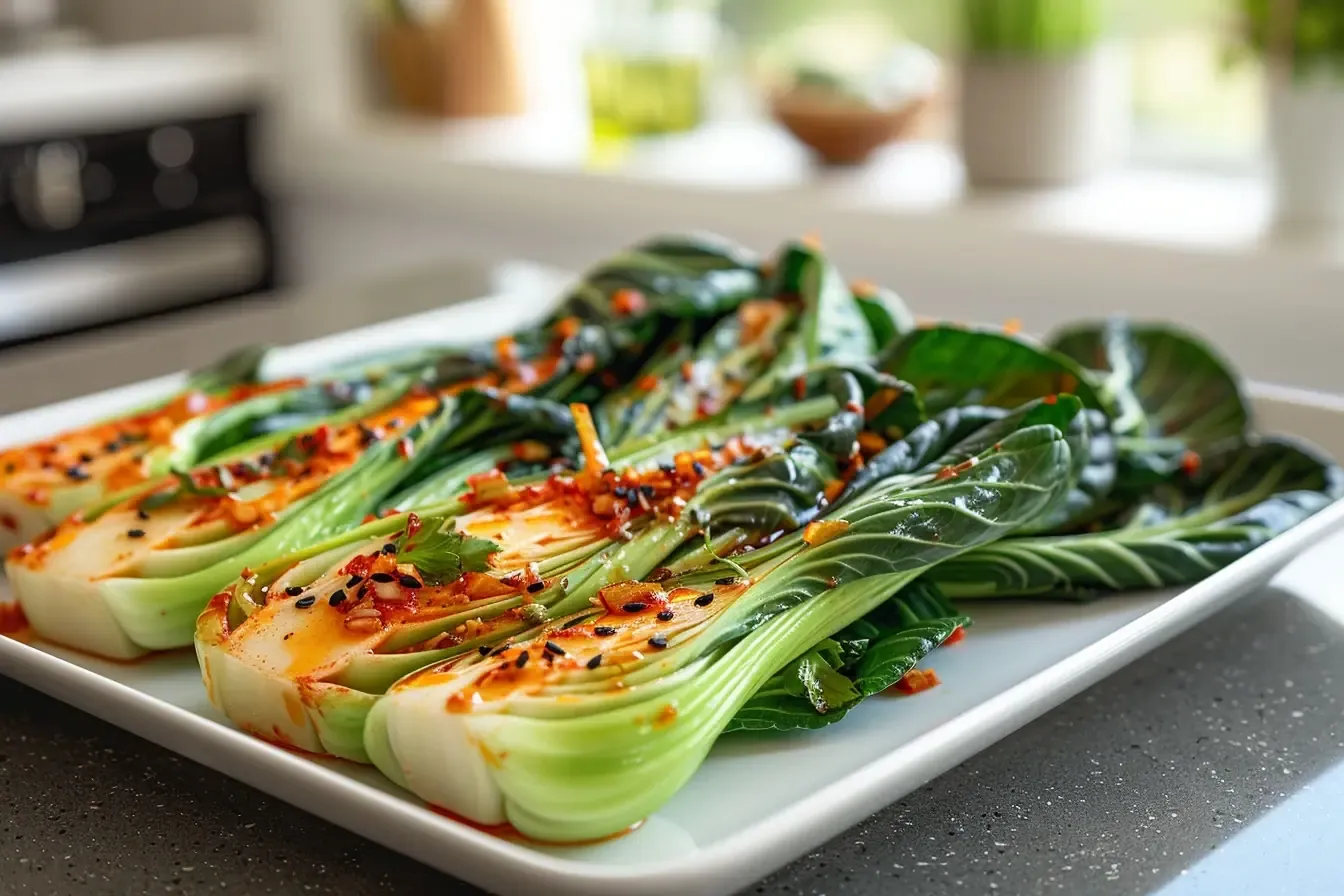Comment préparer un pak choi mariné exotique, parfumé et croquant