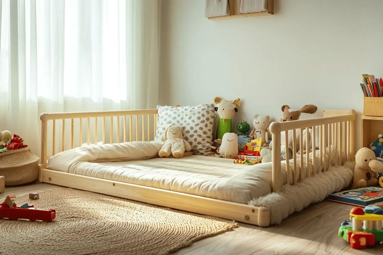 Lit Montessori : aménager une chambre d’enfant libre, sûre et apaisante