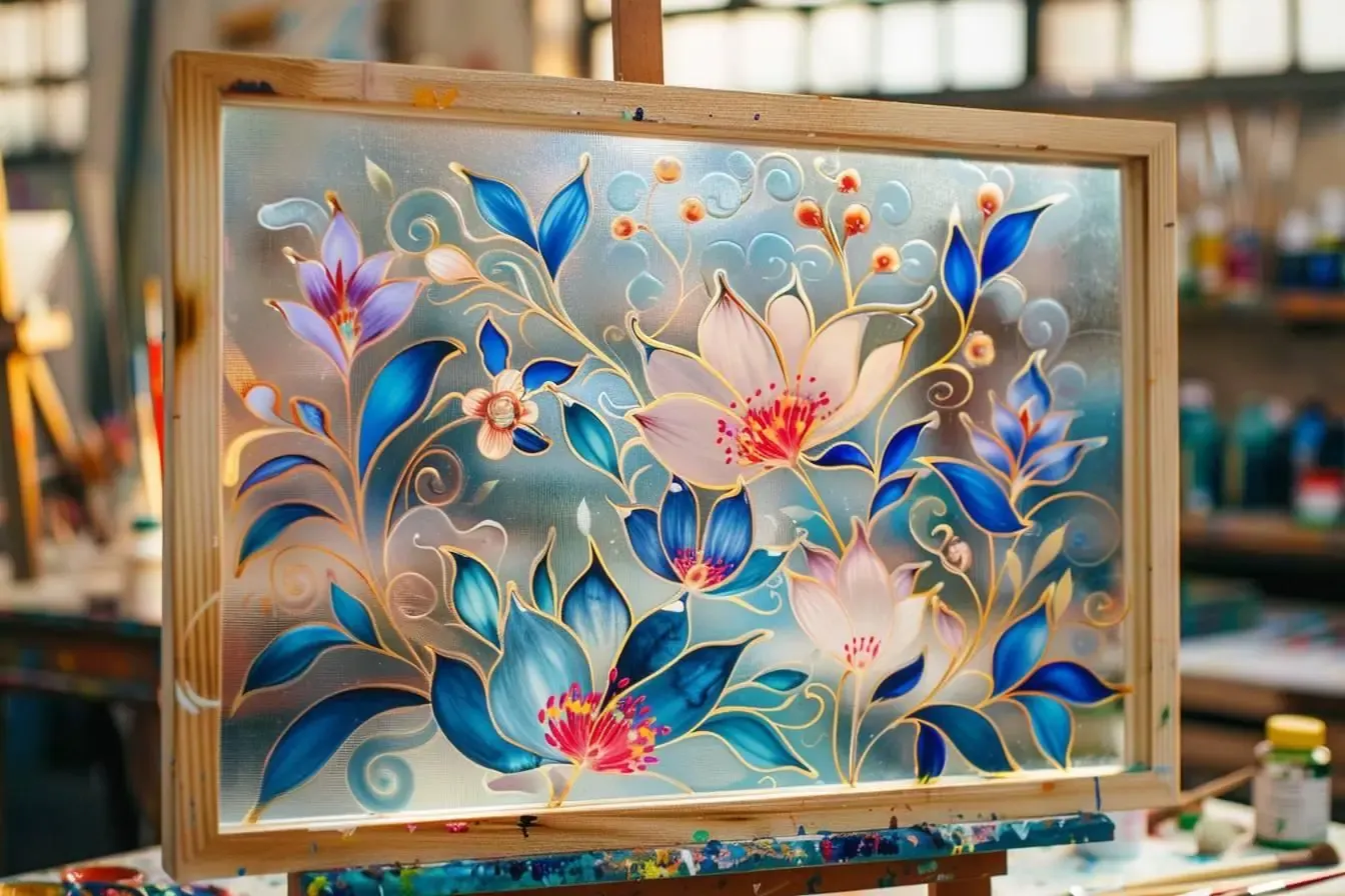 Motifs de peinture sur verre : idées simples et techniques pour bien débuter